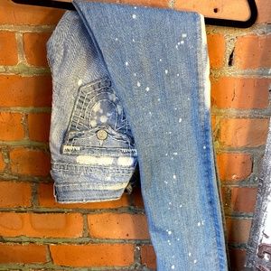 Bleached True Religion Jeans
